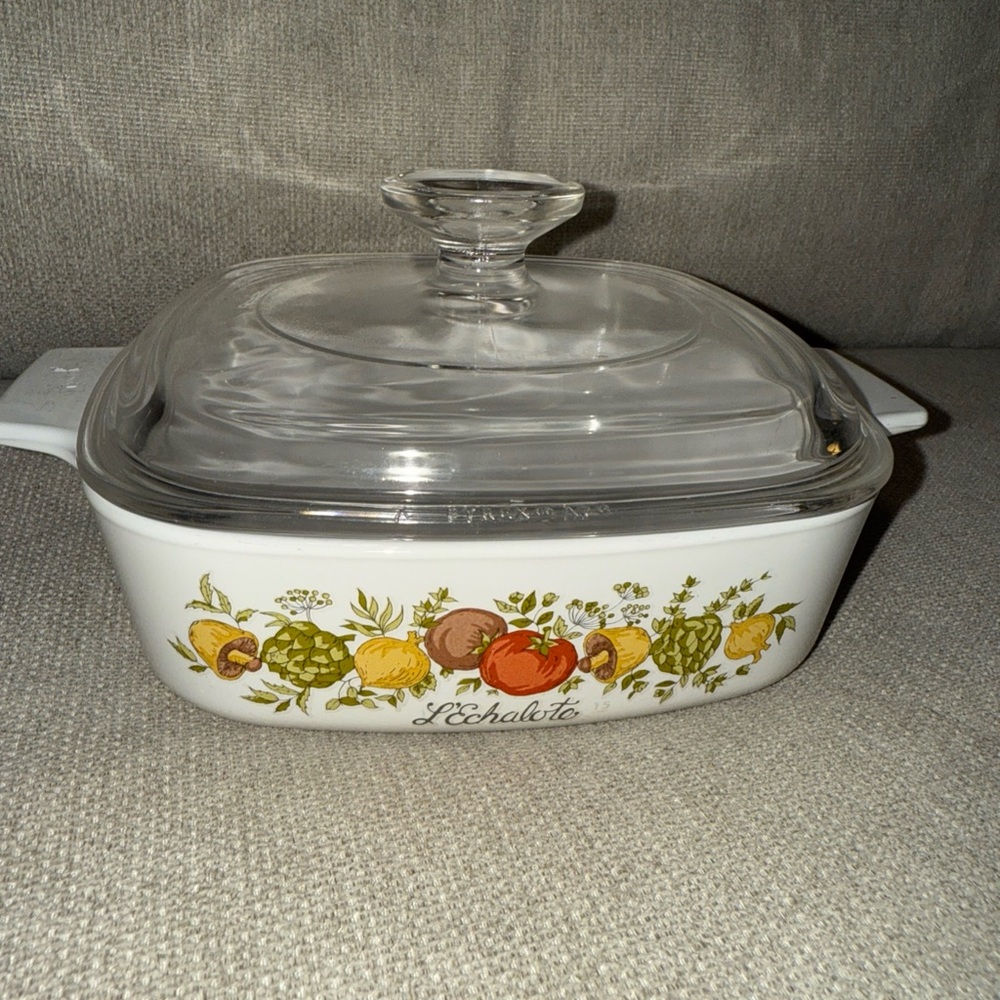 Corning Ware SPICE OF LIFE 1 Quart CASSEROLE BOWL/DISH w LID  A-1-B